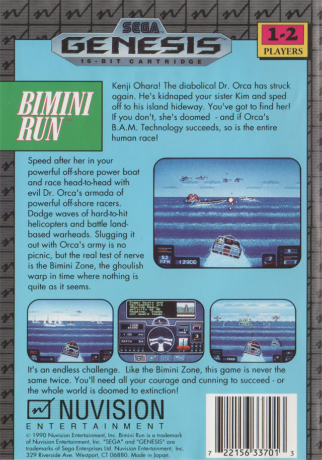 Bimini Run - (SG) SEGA Genesis [Pre-Owned] Video Games NuVision