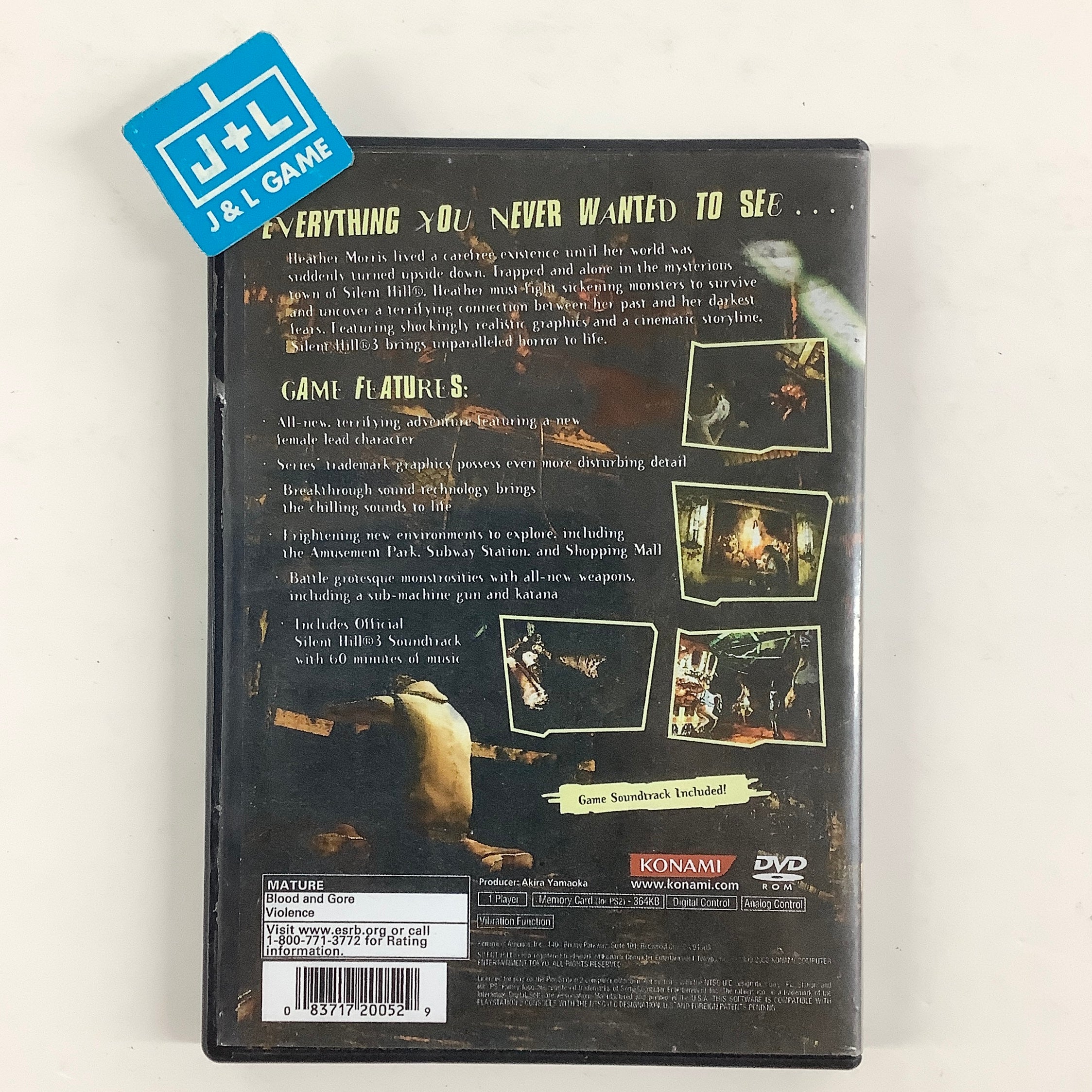 Silent Hill 3 (MISSING SOUNDTRACK) - (PS2) PlayStation 2 [Pre-Owned] Video Games Konami