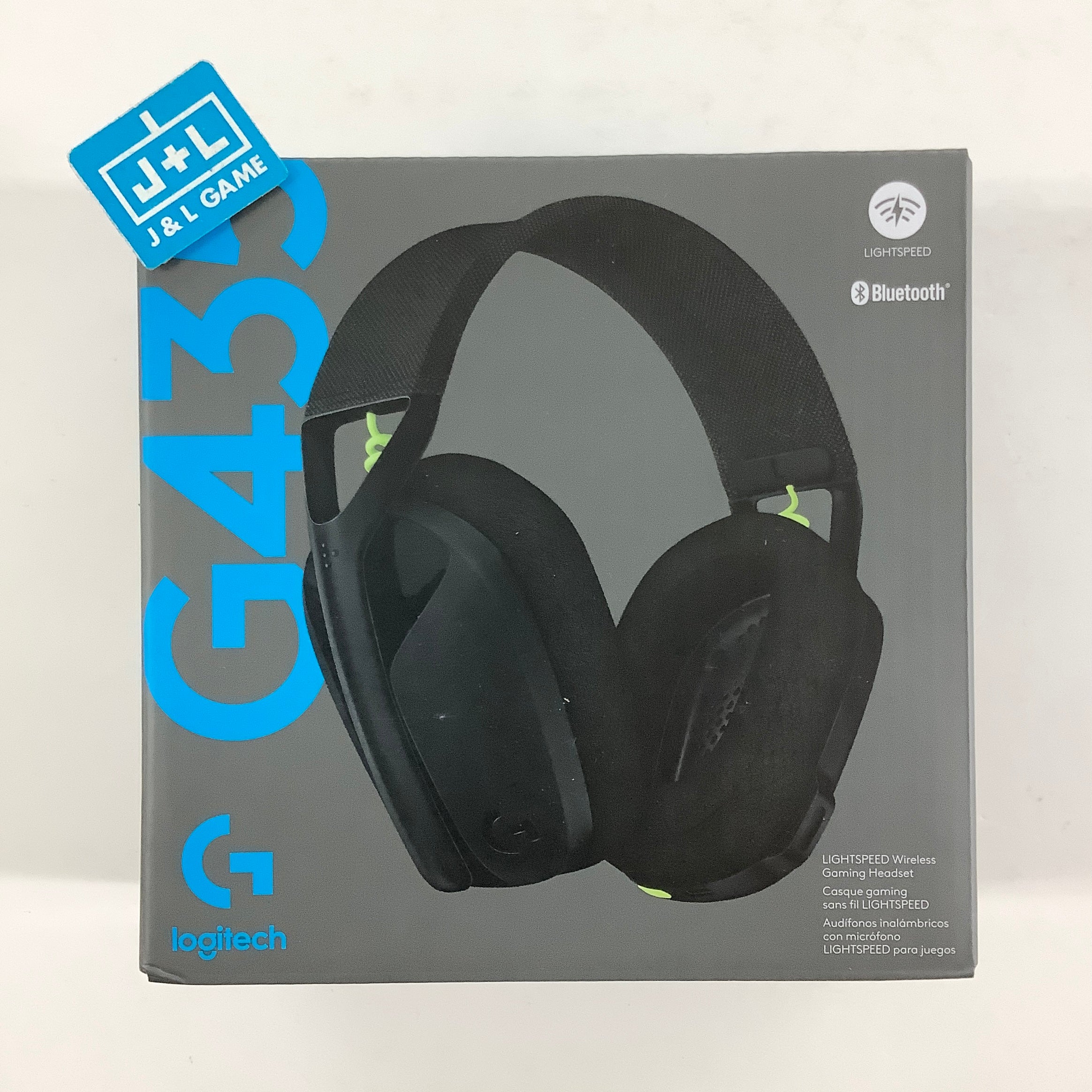 Logitech G435 Lightspeed & Bluetooth Wireless Gaming Headset - Lightweight Over-Ear Headphones, Built-in mics, 18h Battery, Dolby Atmos, PC, PS4, PS5, Nintendo Switch/Switch 2, Mobile - Black ACCESSORIES Logitech G