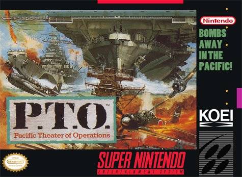 P.T.O.: Pacific Theater of Operations - (SNES) Super Nintendo [Pre-Owned] Video Games Koei   