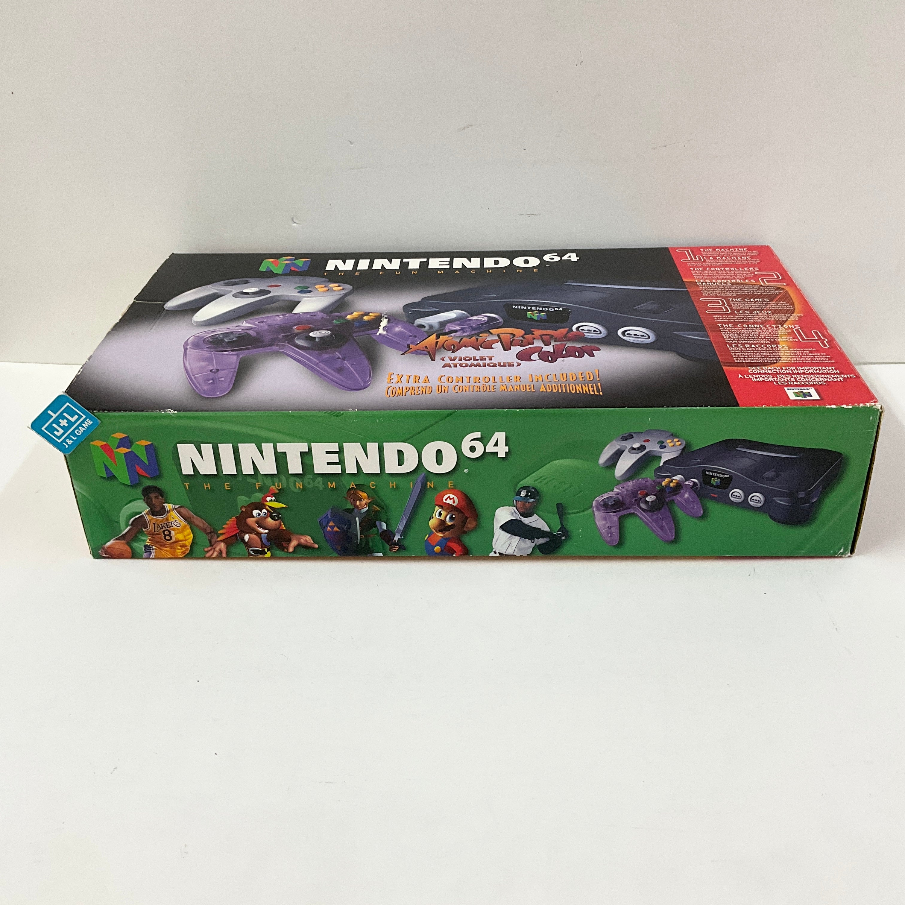 Nintendo 64 Hardware Console (Black w/ Atomic Purple Controller) - (N64) Nintendo 64 [Pre-Owned] Consoles Nintendo