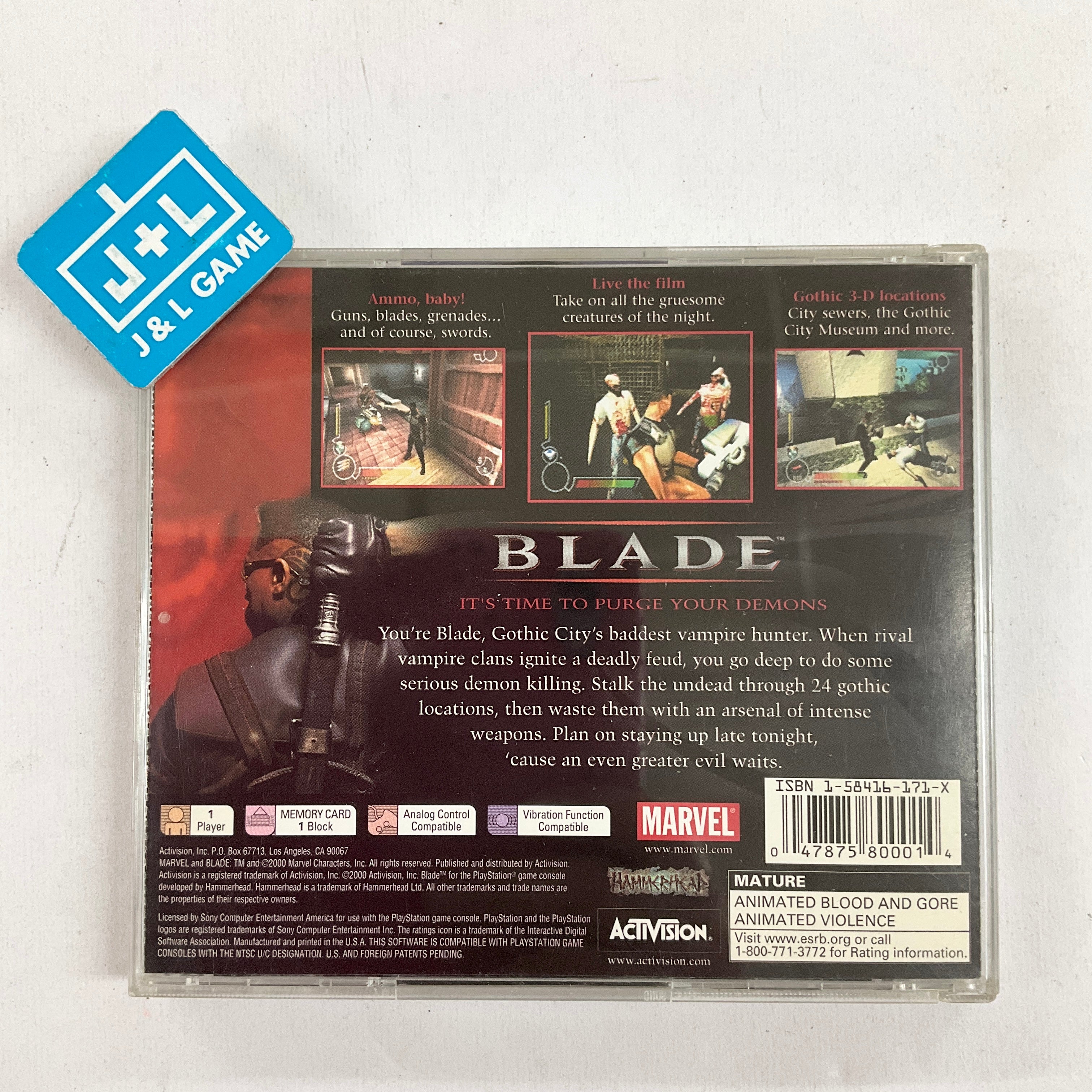 Blade - (PS1) PlayStation 1 [Pre-Owned] Video Games Activision