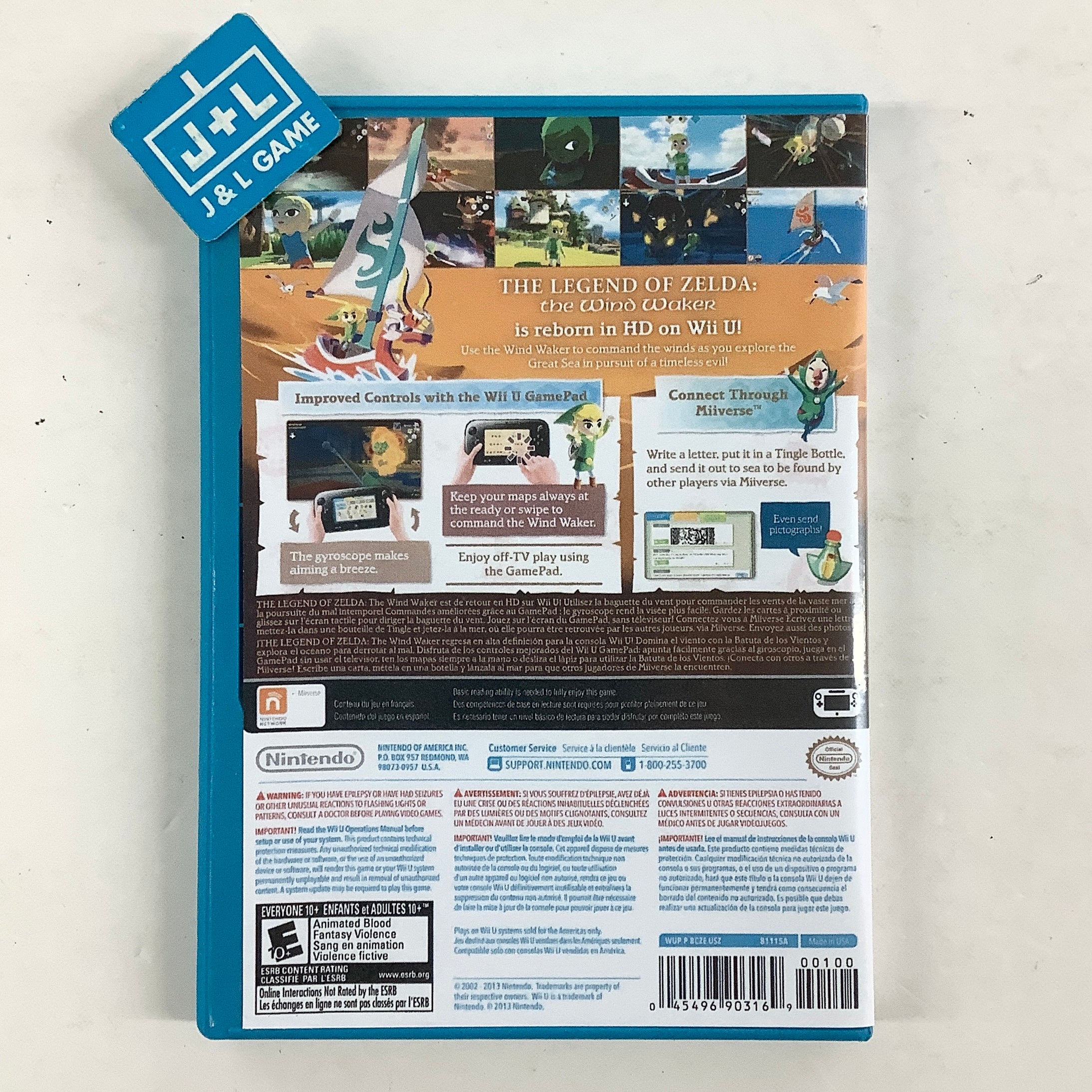 The Legend of Zelda: The Wind Waker HD - Nintendo Wii U [Pre-Owned]