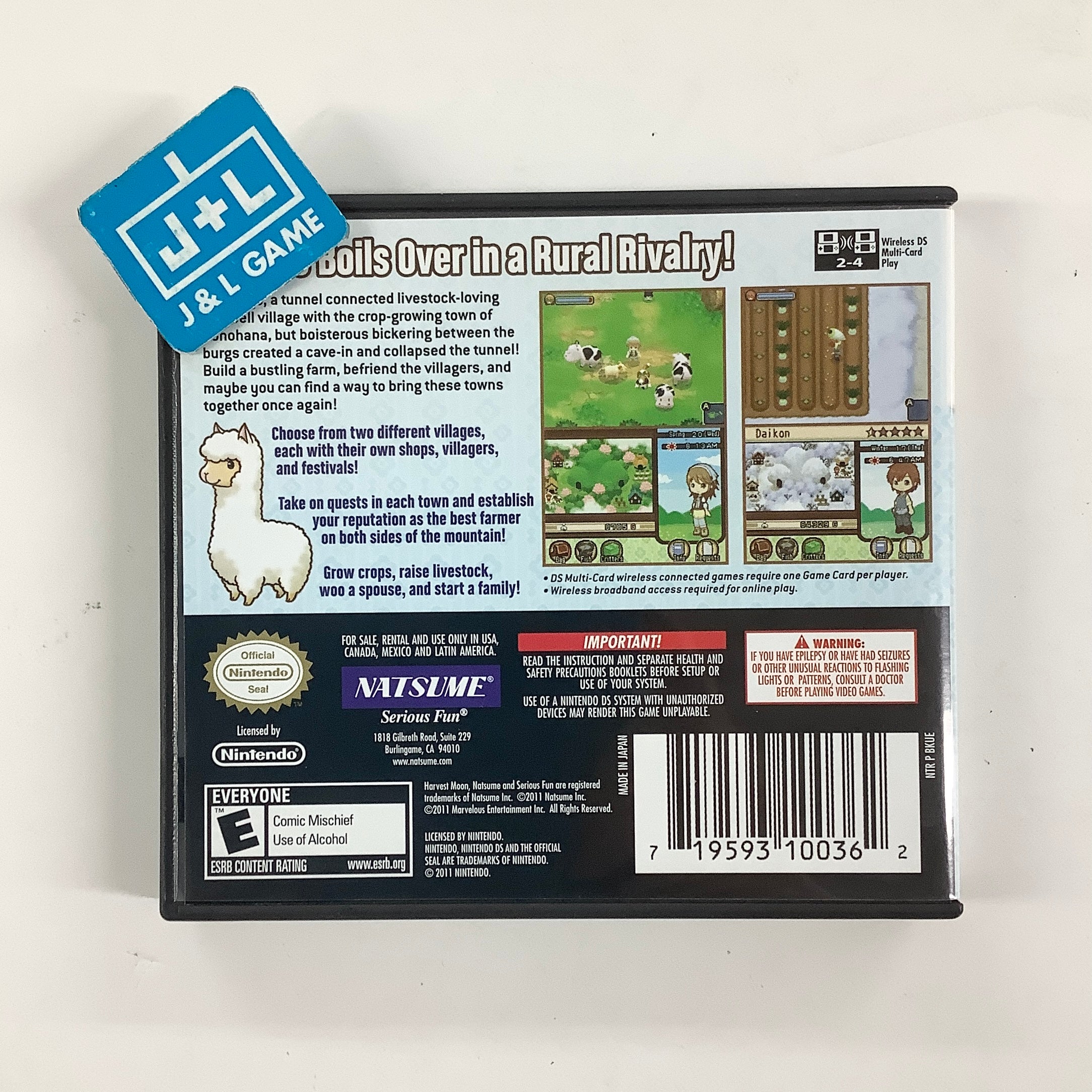 Harvest Moon: The Tale of Two Towns - (NDS) Nintendo DS [Pre-Owned] Video Games Marvelous Entertainment