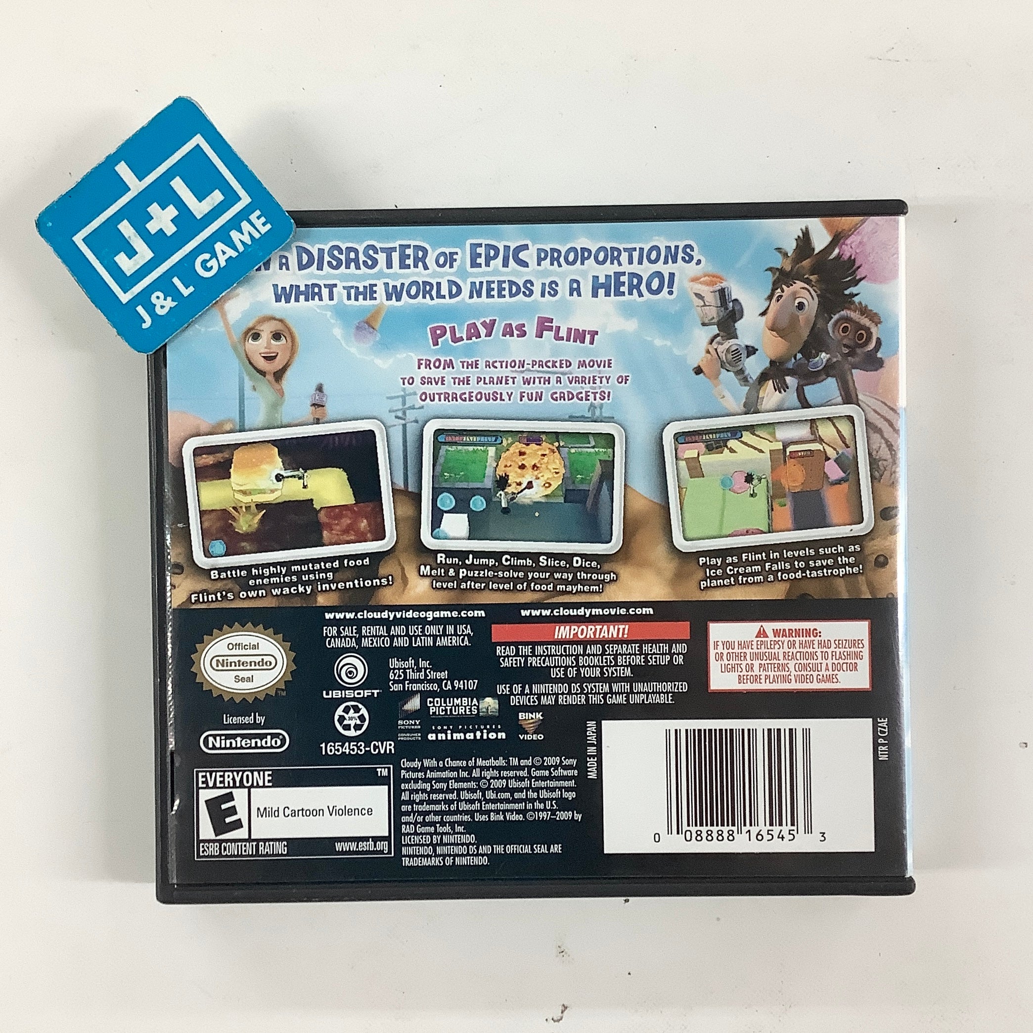 Cloudy With a Chance of Meatballs - (NDS) Nintendo DS [Pre-Owned] Video Games Ubisoft