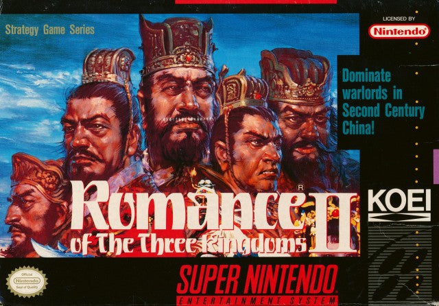 Romance of the Three Kingdoms II - (SNES) Super Nintendo [Pre-Owned] Video Games Koei   