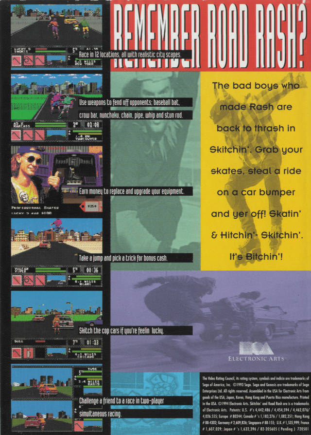 Skitchin - (SG) Sega Genesis [Pre-Owned] Video Games SEGA   