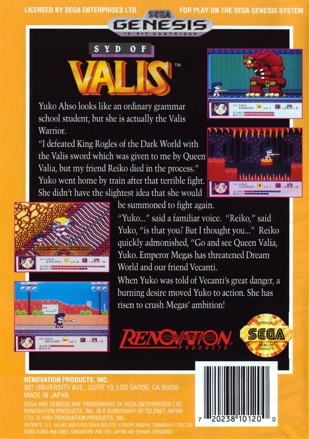 Syd of Valis - (SG) SEGA Genesis [Pre-Owned] Video Games Renovation
