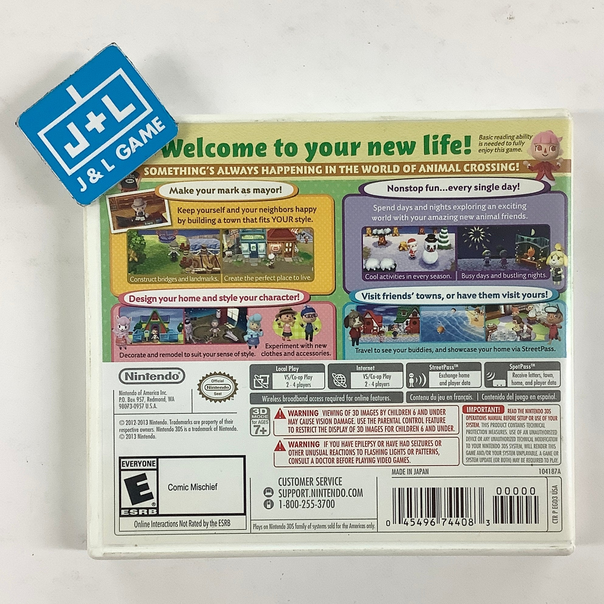 Animal Crossing: New Leaf (Nintendo Selects) - Nintendo 3DS [Pre-Owned] Video Games Nintendo