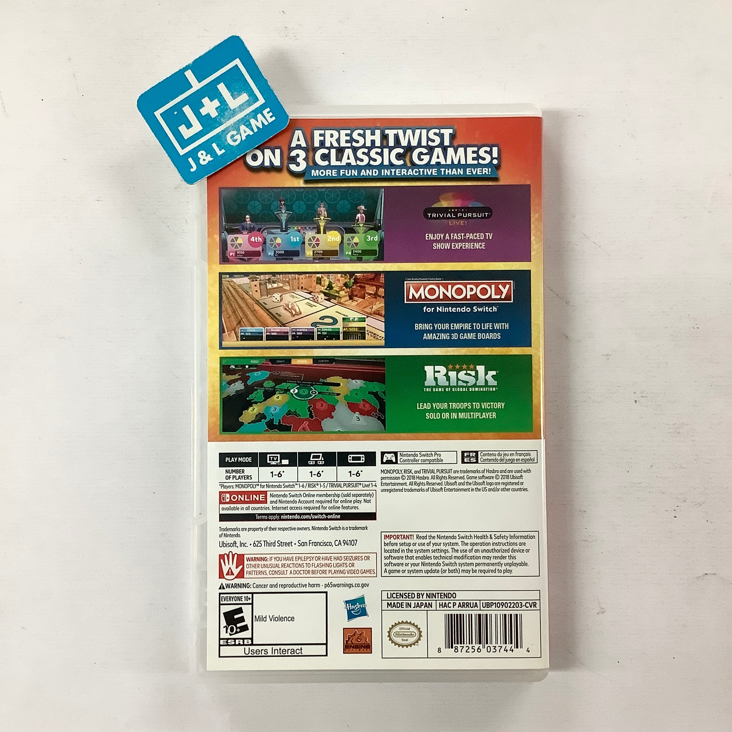 Hasbro Game Night for Nintendo Switch - (NSW) Nintendo Switch [Pre-Owned] Video Games Ubisoft   