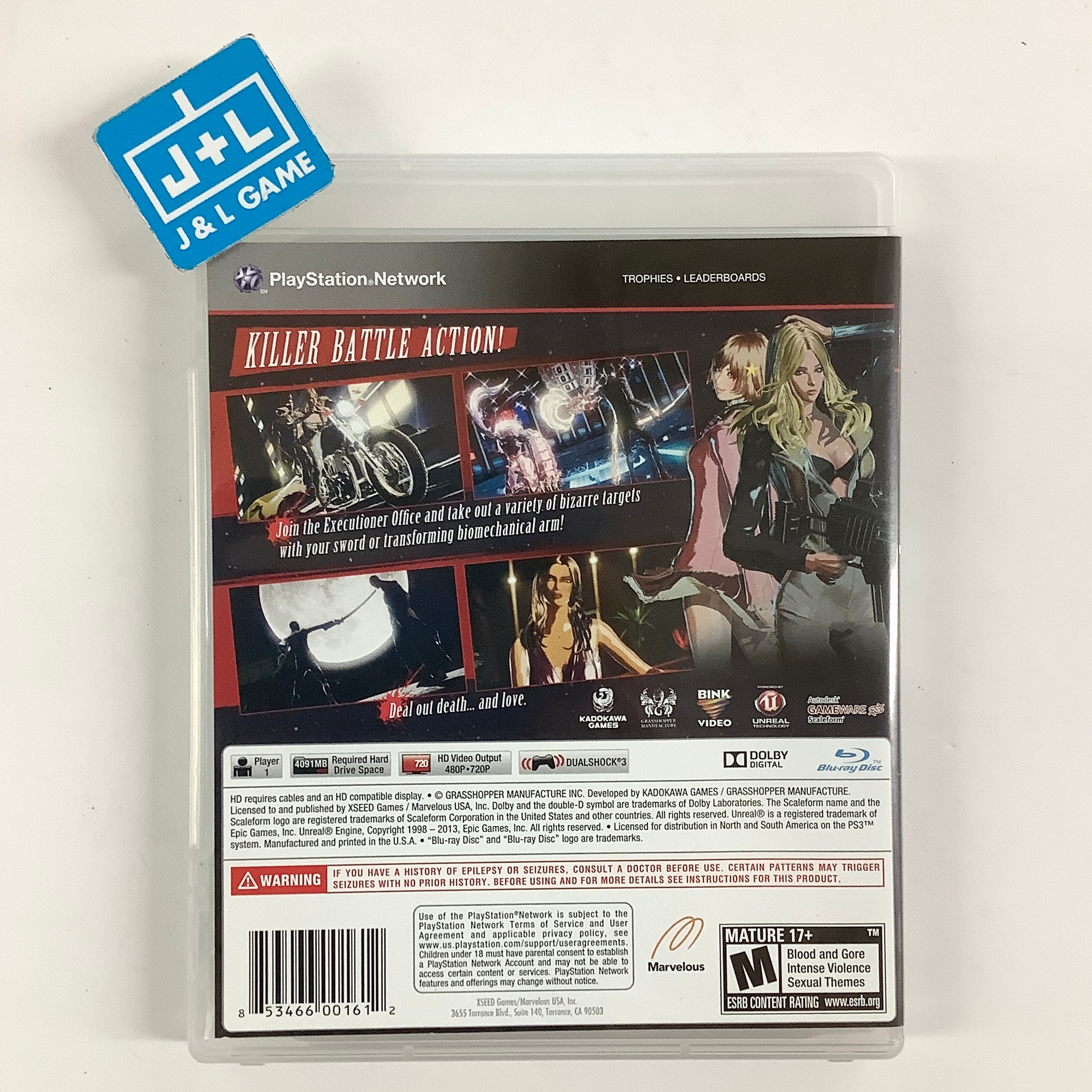 Killer Is Dead (Limited Edition) - (PS3) PlayStation 3 [Pre-Owned] Video Games XSEED Games