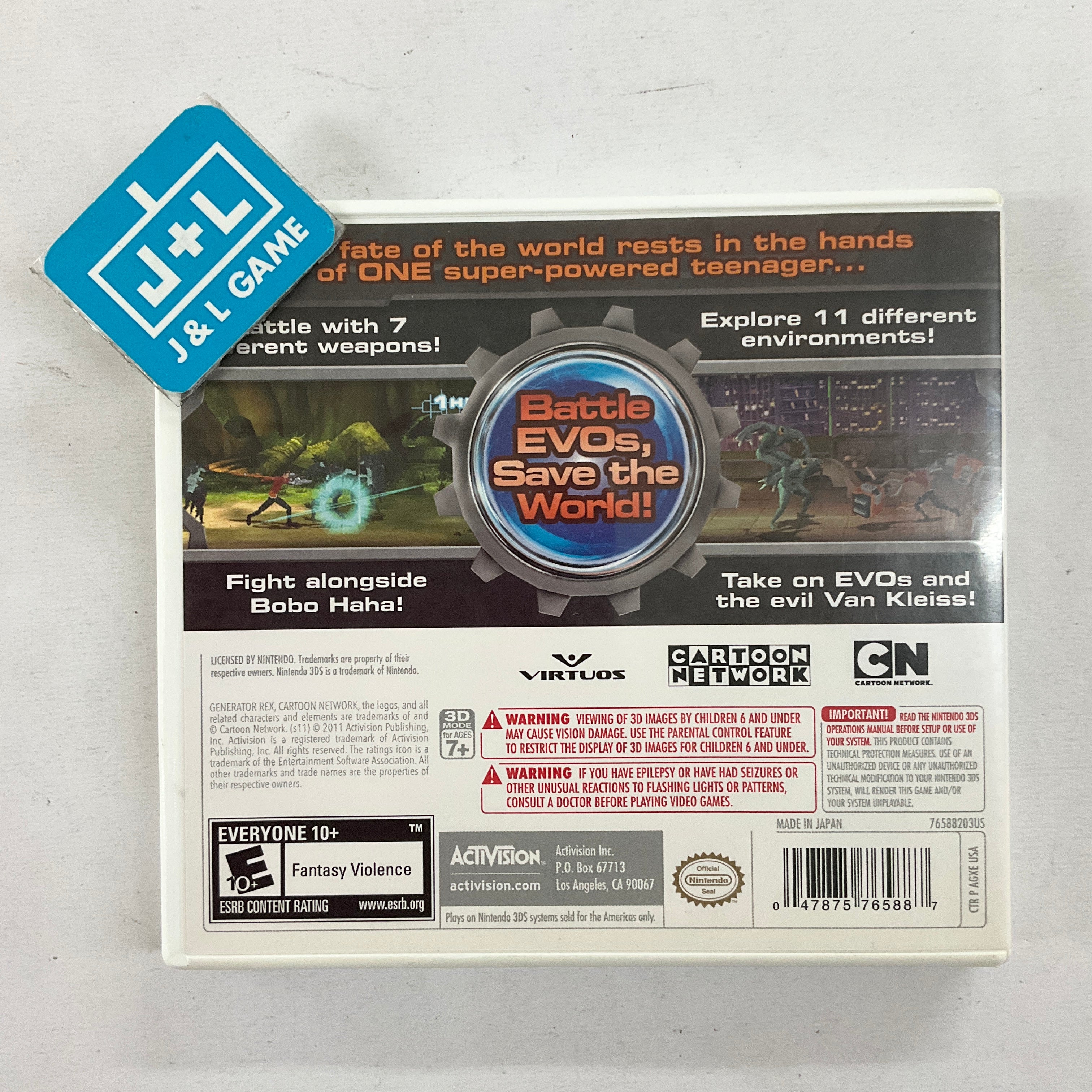 Generator Rex - Nintendo 3DS [Pre-Owned] Video Games ACTIVISION   