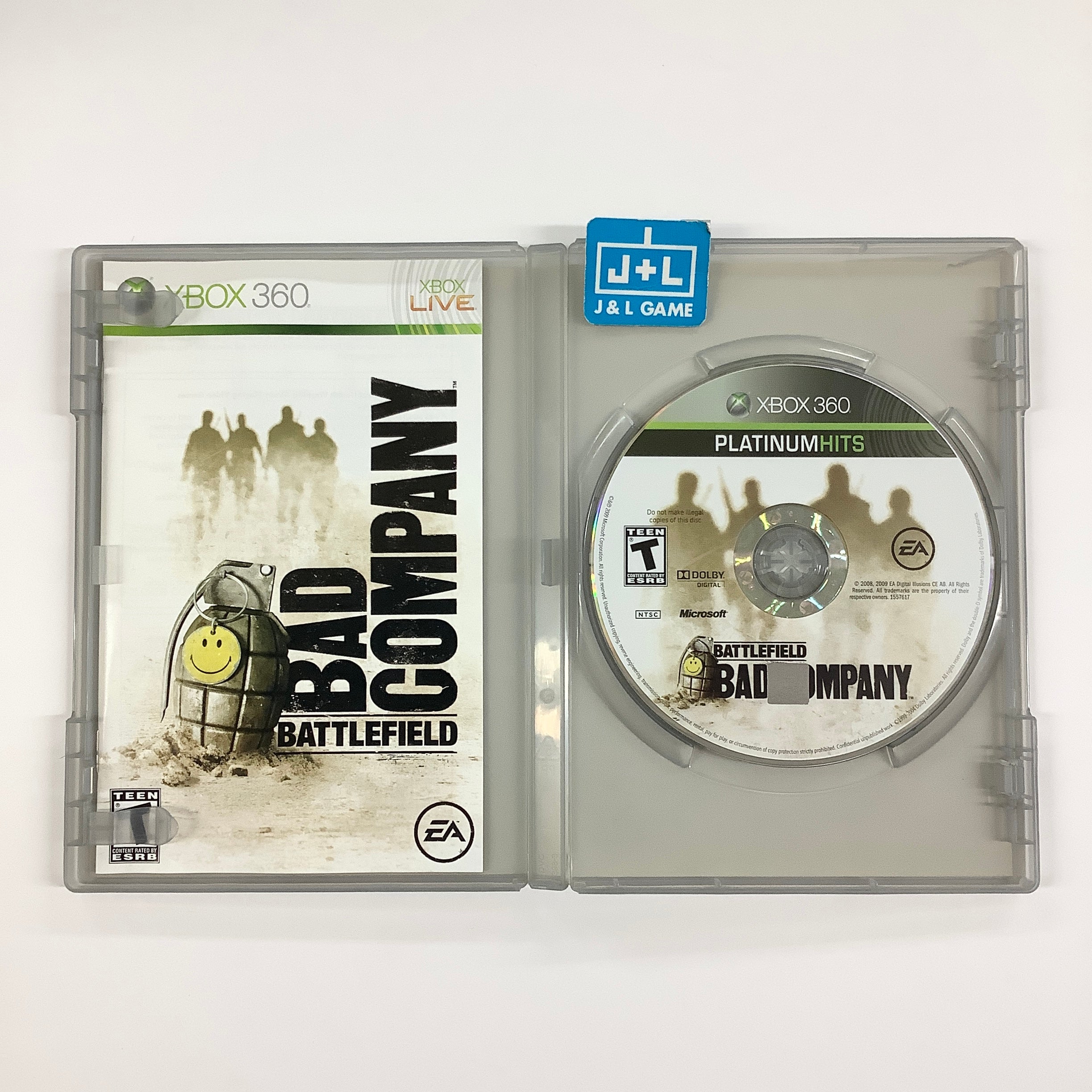 Battlefield: Bad Company (Platinum Hits) - Xbox 360 [Pre-Owned] Video Games EA Games
