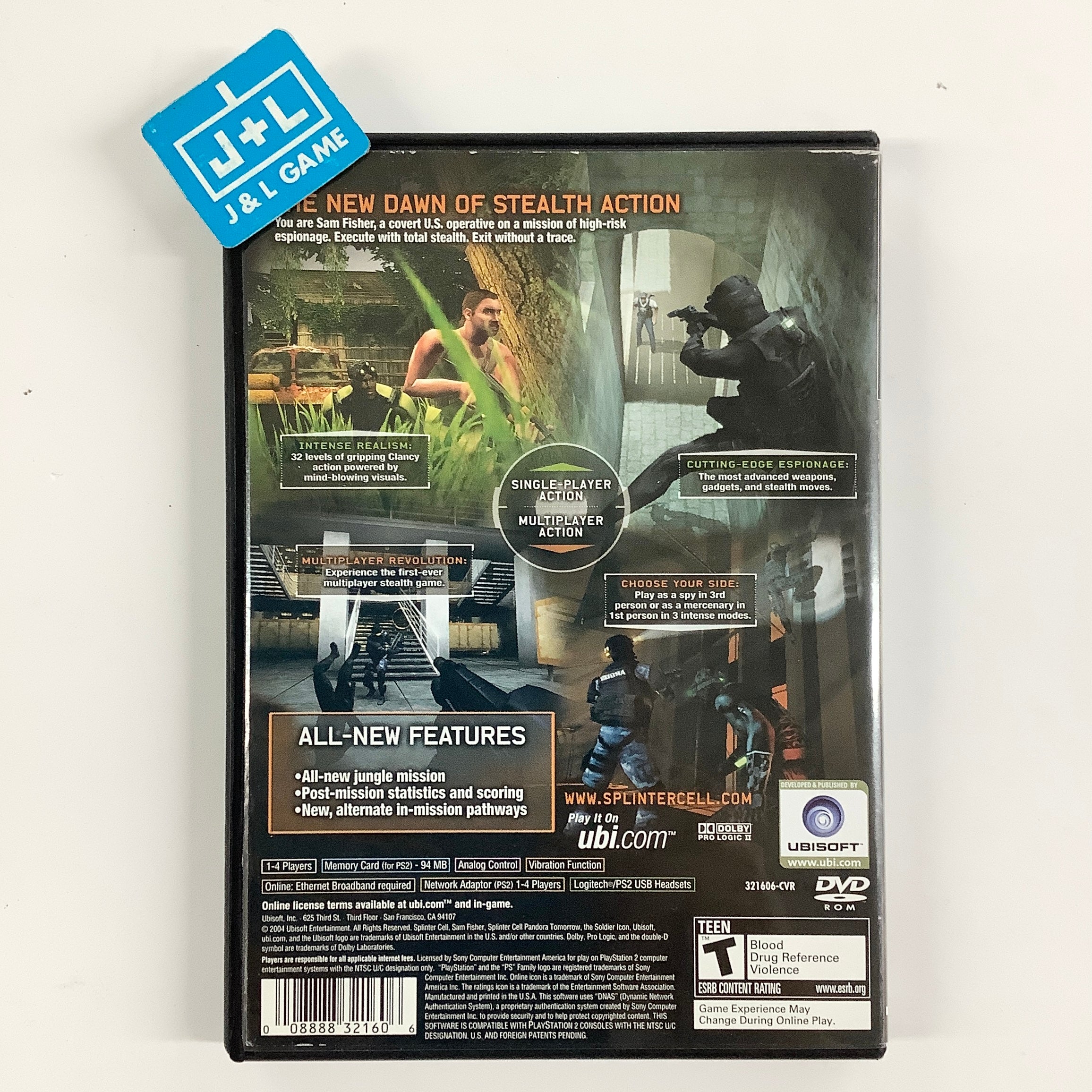Tom Clancy's Splinter Cell Pandora Tomorrow - (PS2) PlayStation 2 [Pre-Owned] Video Games Ubisoft
