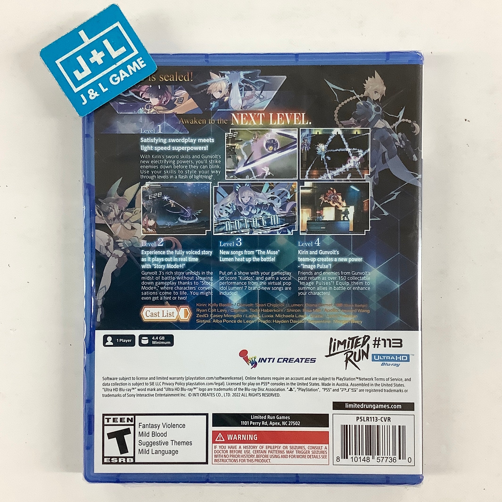 Azure Striker Gunvolt 3 (Limited Run #113) - (PS5) PlayStation 5 Video Games Limited Run