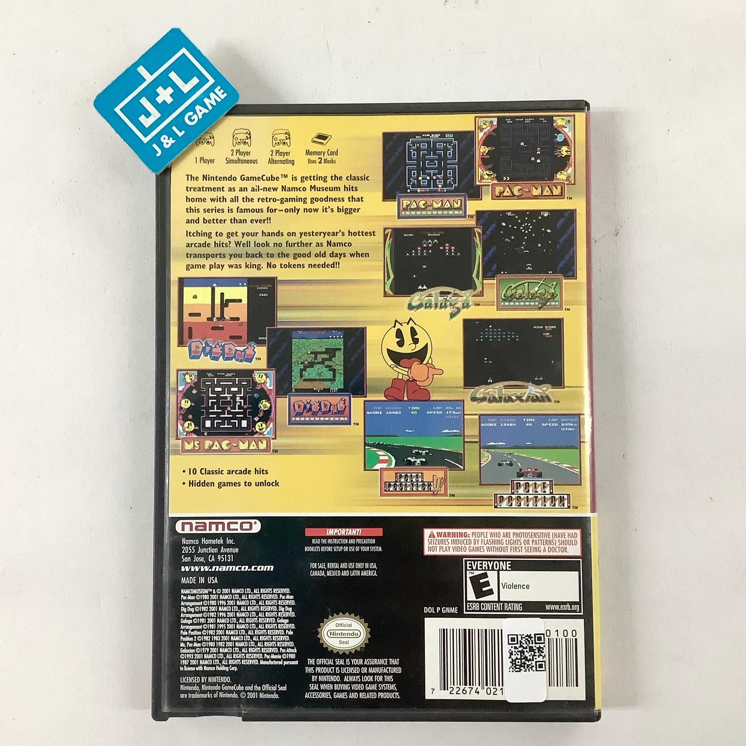 Namco Museum (Player's Choice) - (GC) GameCube [Pre-Owned] Video Games BANDAI NAMCO Entertainment