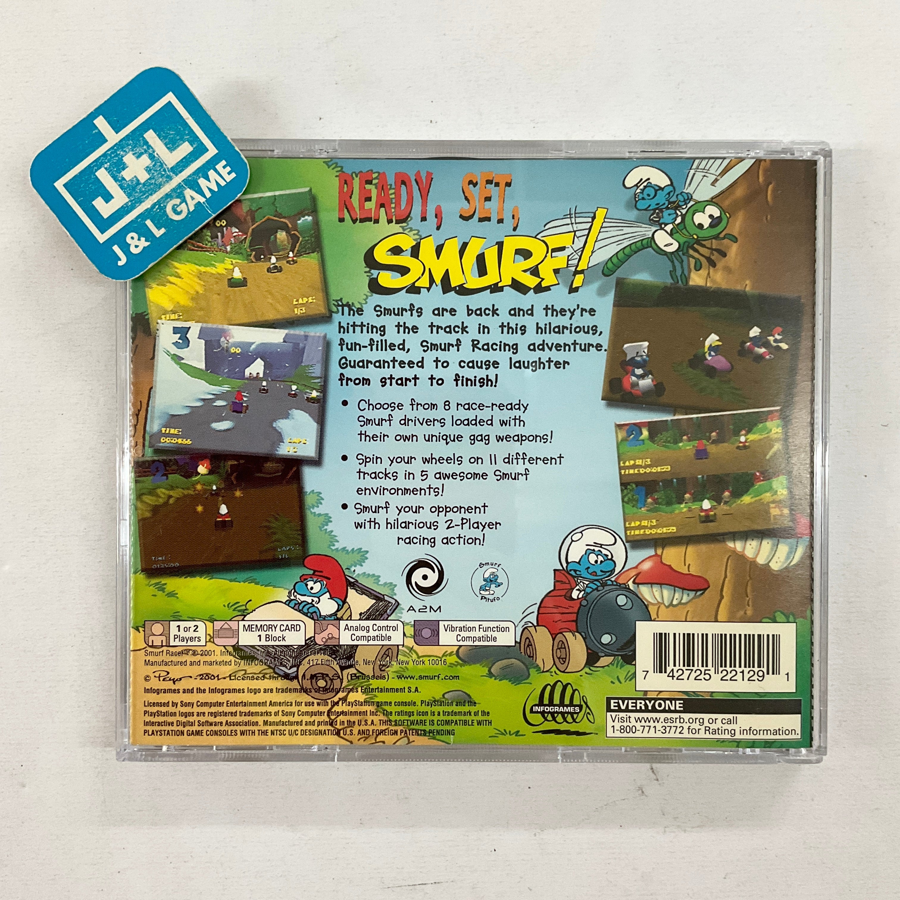 Smurf Racer - (PS1) PlayStation 1 [Pre-Owned] Video Games Infogrames   