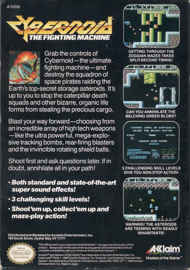 Cybernoid: The Fighting Machine - (NES) Nintendo Entertainment System [Pre-Owned] Video Games Acclaim   