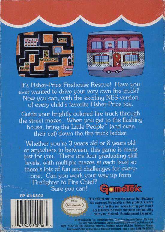 Fisher-Price: Firehouse Rescue - (NES) Nintendo Entertainment System [Pre-Owned] Video Games GameTek