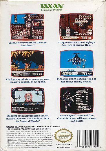 G.I. Joe: A Real American Hero - (NES) Nintendo Entertainment System [Pre-Owned] Video Games Taxan   