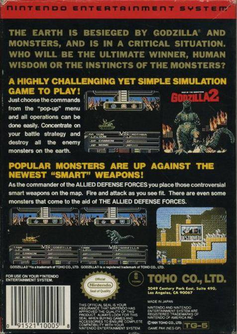Godzilla 2: War of the Monsters - (NES) Nintendo Entertainment System  [Pre-Owned] Video Games Toho   
