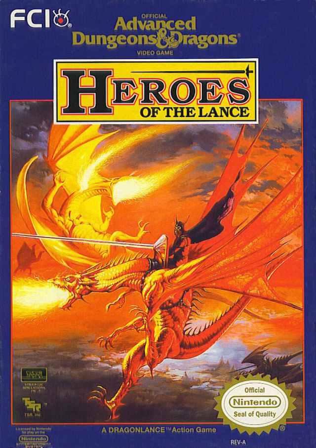 Advanced Dungeons & Dragons: Heroes of the Lance - (NES) Nintendo Entertainment System  [Pre-Owned] Video Games FCI, Inc.   