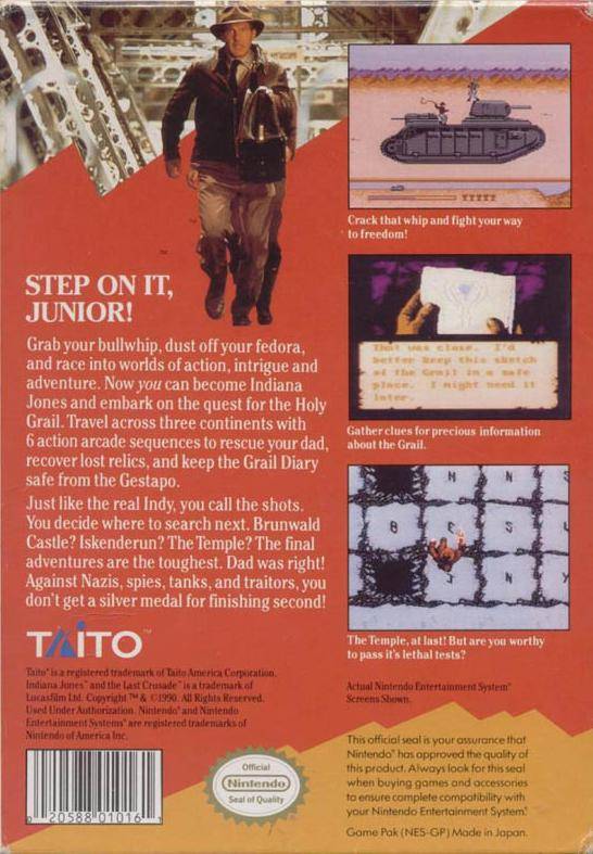 Indiana Jones and the Last Crusade - (NES) Nintendo Entertainment System [Pre-Owned] Video Games Nintendo   