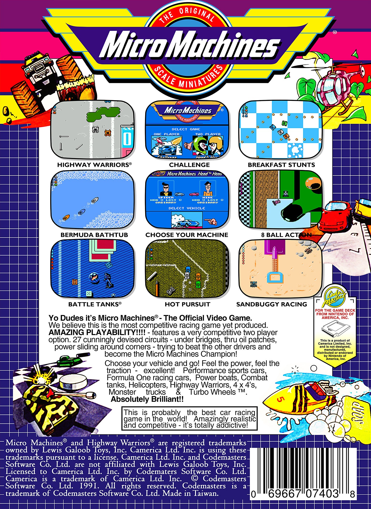 Micro Machines - (NES) Nintendo Entertainment System [Pre-Owned]