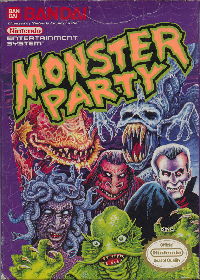 Monster Party - (NES) Nintendo Entertainment System [Pre-Owned] Video Games Bandai   
