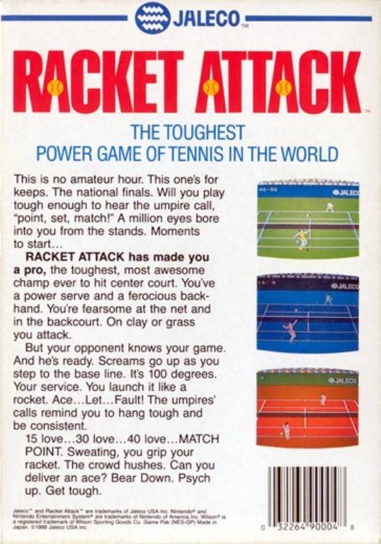 Racket Attack - (NES) Nintendo Entertainment System [Pre-Owned] Video Games Jaleco Entertainment   