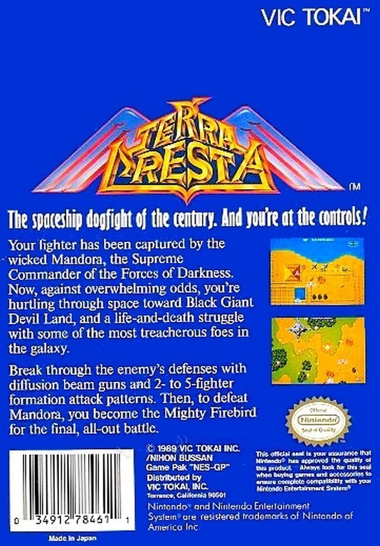 Terra Cresta - (NES) Nintendo Entertainment System [Pre-Owned] Video Games Vic Tokai   