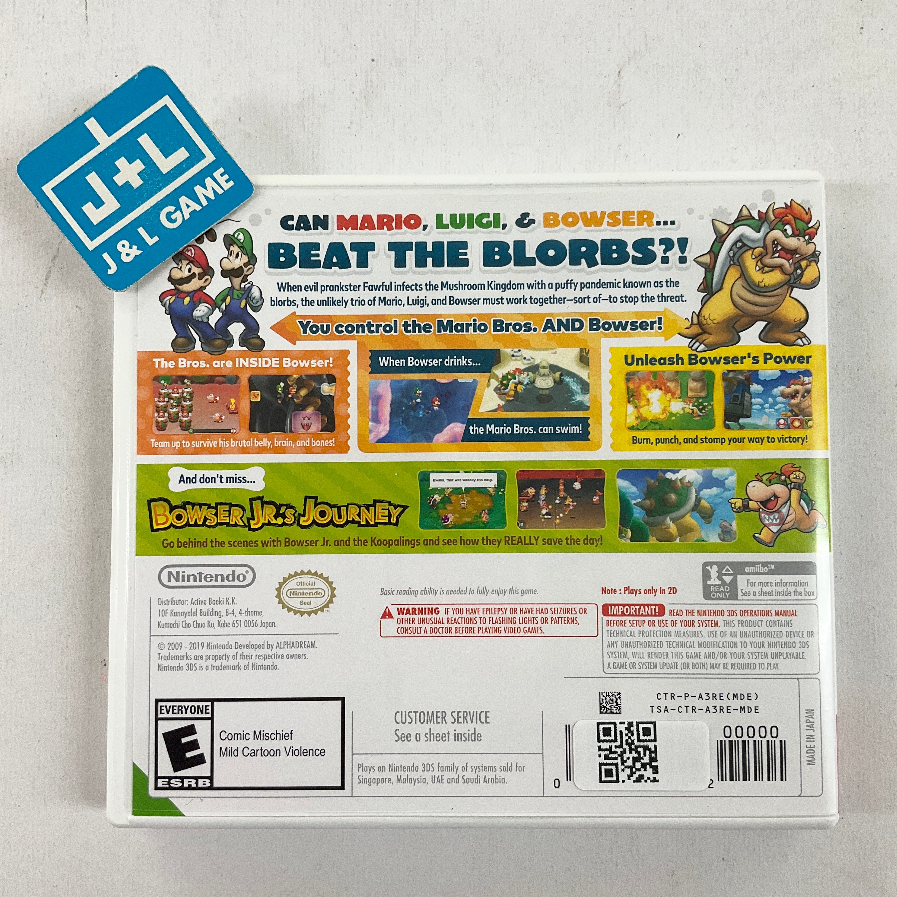 Mario & Luigi: Bowser's Inside Story + Bowser Jr.'s Journey (World Edition) - Nintendo 3DS [Pre-Owned] Video Games Nintendo