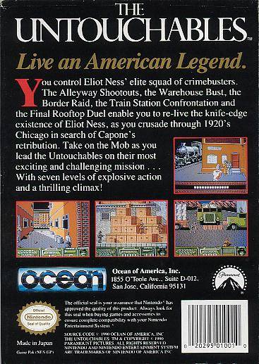 The Untouchables - (NES) Nintendo Entertainment System [Pre-Owned] Video Games Ocean   
