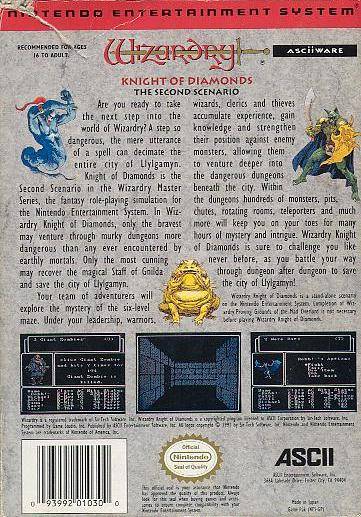 Wizardry Knight of Diamonds The Second Scenario - (NES) Nintendo Entertainment System [Pre-Owned]