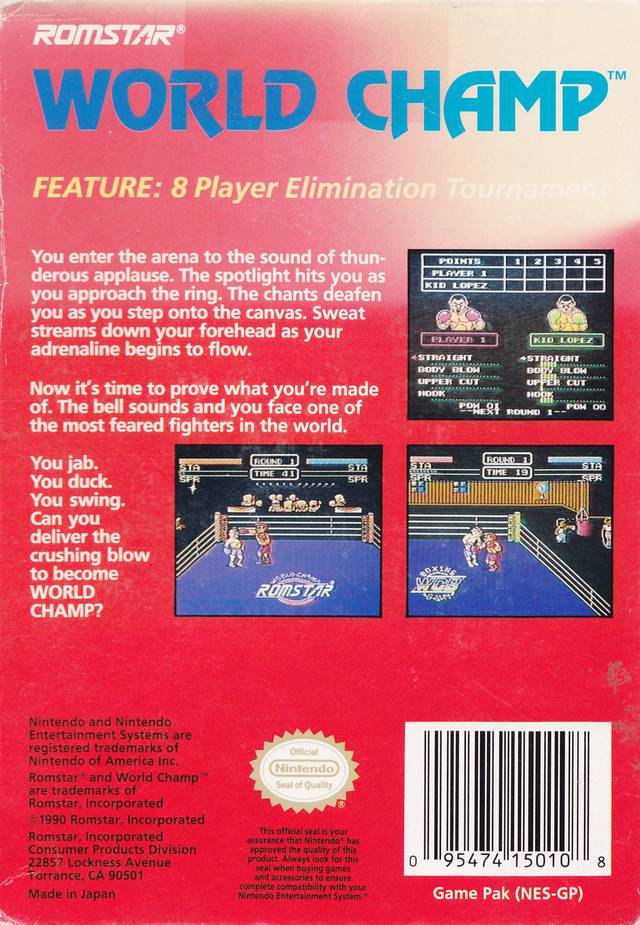 World Champ - (NES) Nintendo Entertainment System [Pre-Owned] Video Games Nintendo   