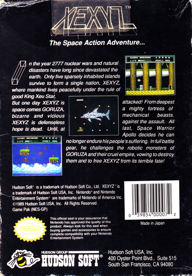 Xexyz - (NES) Nintendo Entertainment System [Pre-Owned] Video Games Hudson   