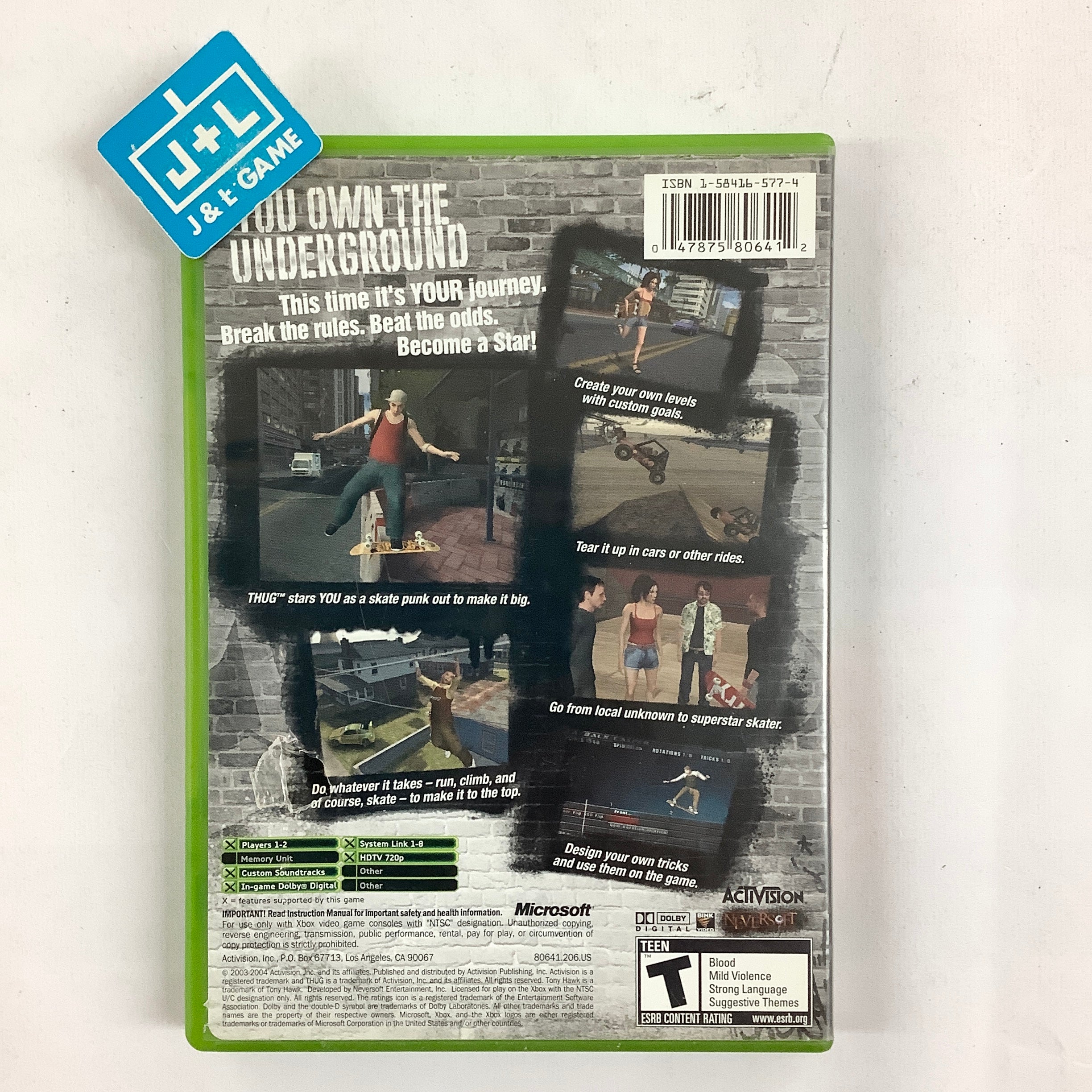 Tony Hawk's Underground - (XB) Xbox [Pre-Owned] Video Games Activision