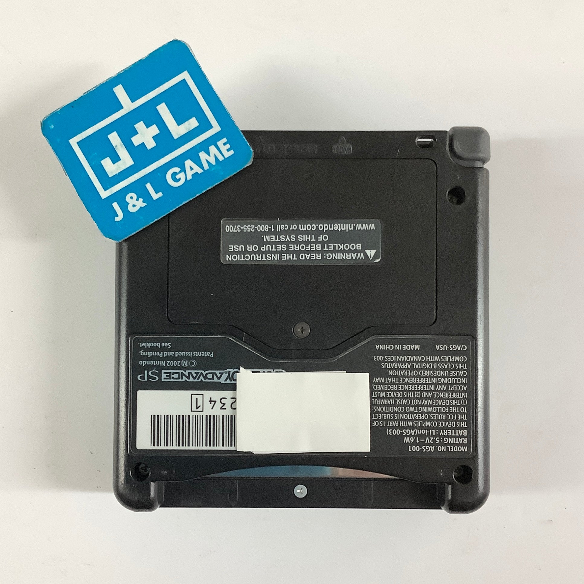 Nintendo Game Boy Advance SP Console AGS-001 (Onyx Black) - (GBA) Game Boy Advance SP [Pre-Owned]