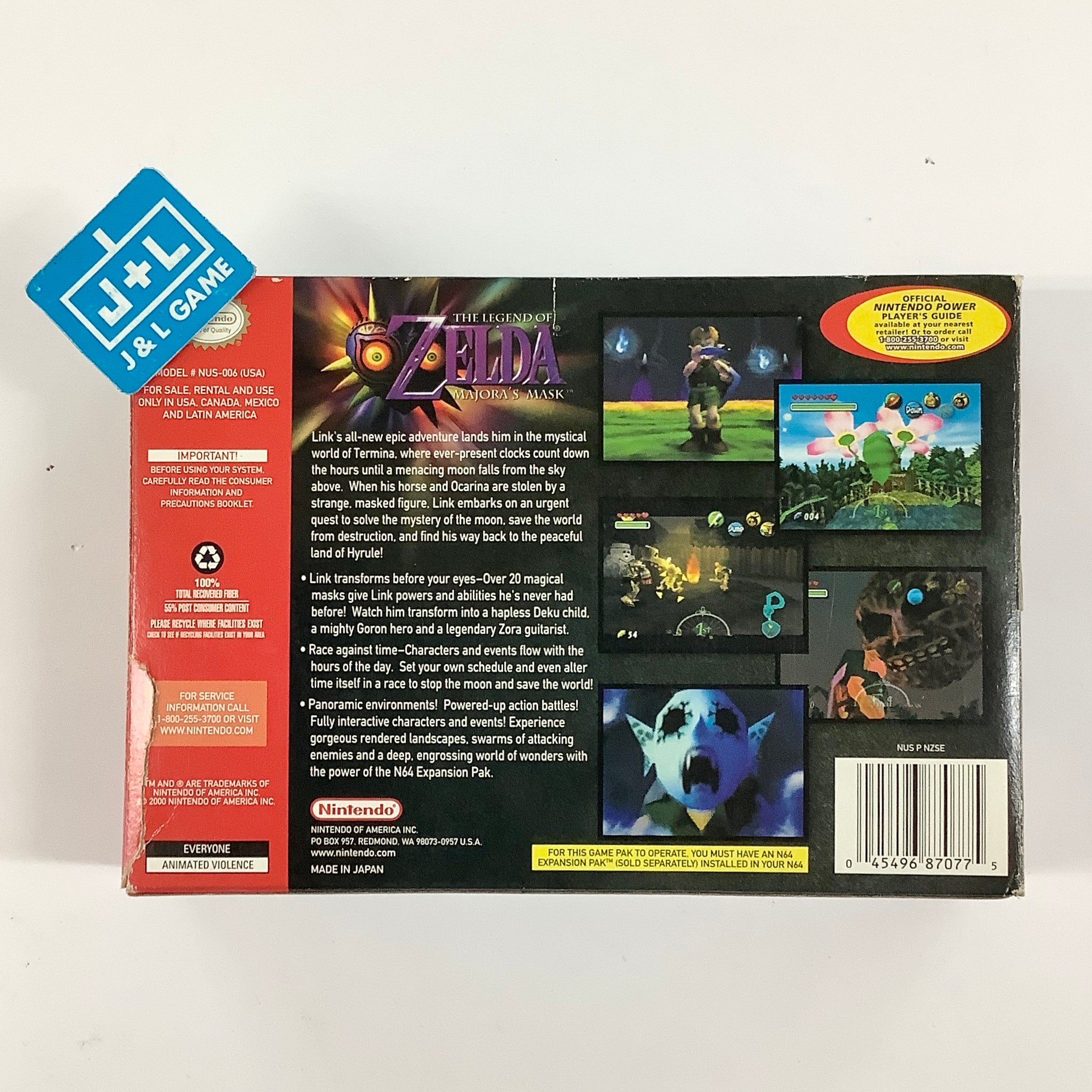 The Legend of Zelda: Majora's Mask Collector's Edition (Hologram 3D Label) - (N64) Nintendo 64 [Pre-Owned] Video Games Nintendo