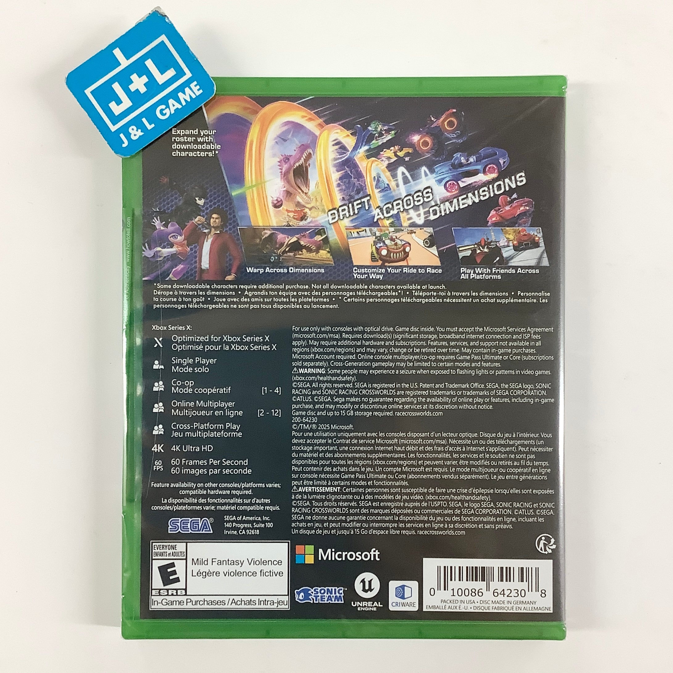 Sonic Racing: CrossWorlds - (XSX) Xbox Series X Video Games SEGA