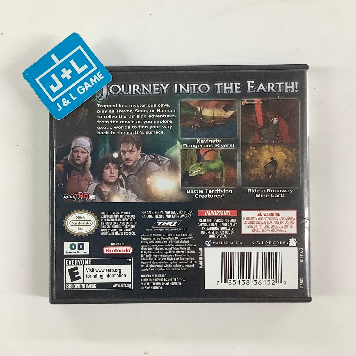 Journey to the Center of the Earth - (NDS) Nintendo DS [Pre-Owned] Video Games THQ