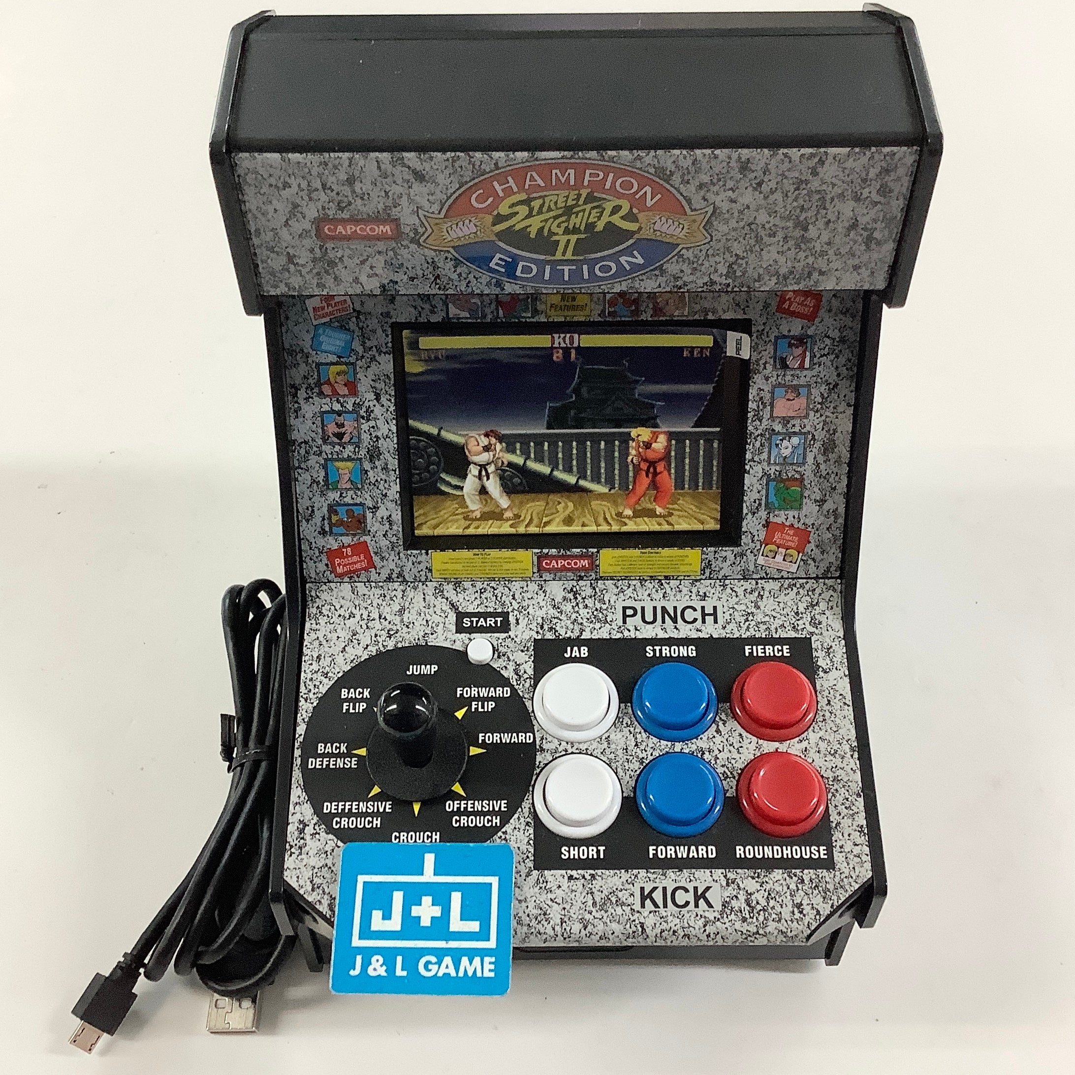 My Arcade Street Fighter 2 Champion Edition Video Game: Mini Arcade Machine, Arcade Version Toy My Arcade