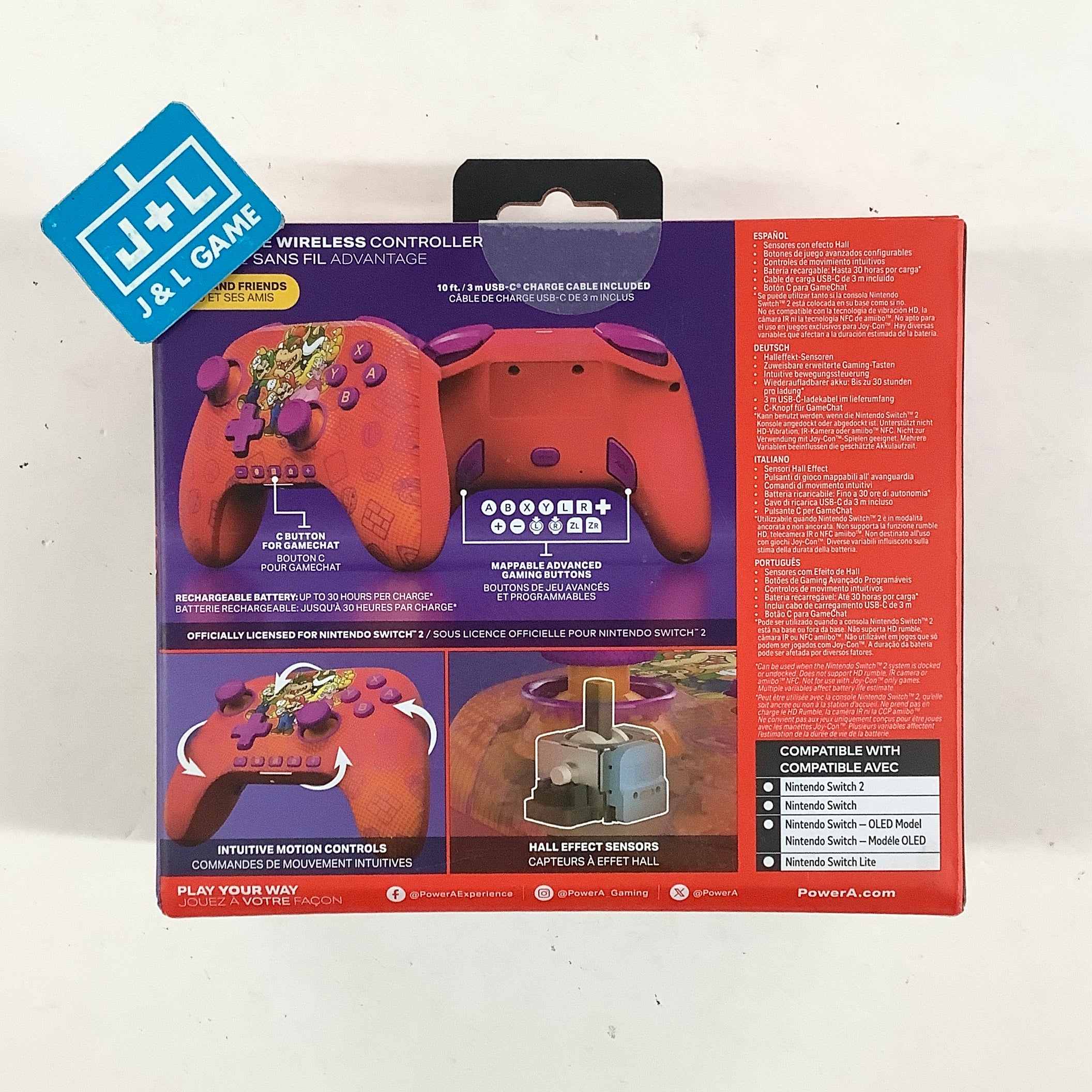 PowerA Advantage Wireless Controller (Mario and Friends) - (NS2) Nintendo Switch 2 ACCESSORIES PowerA