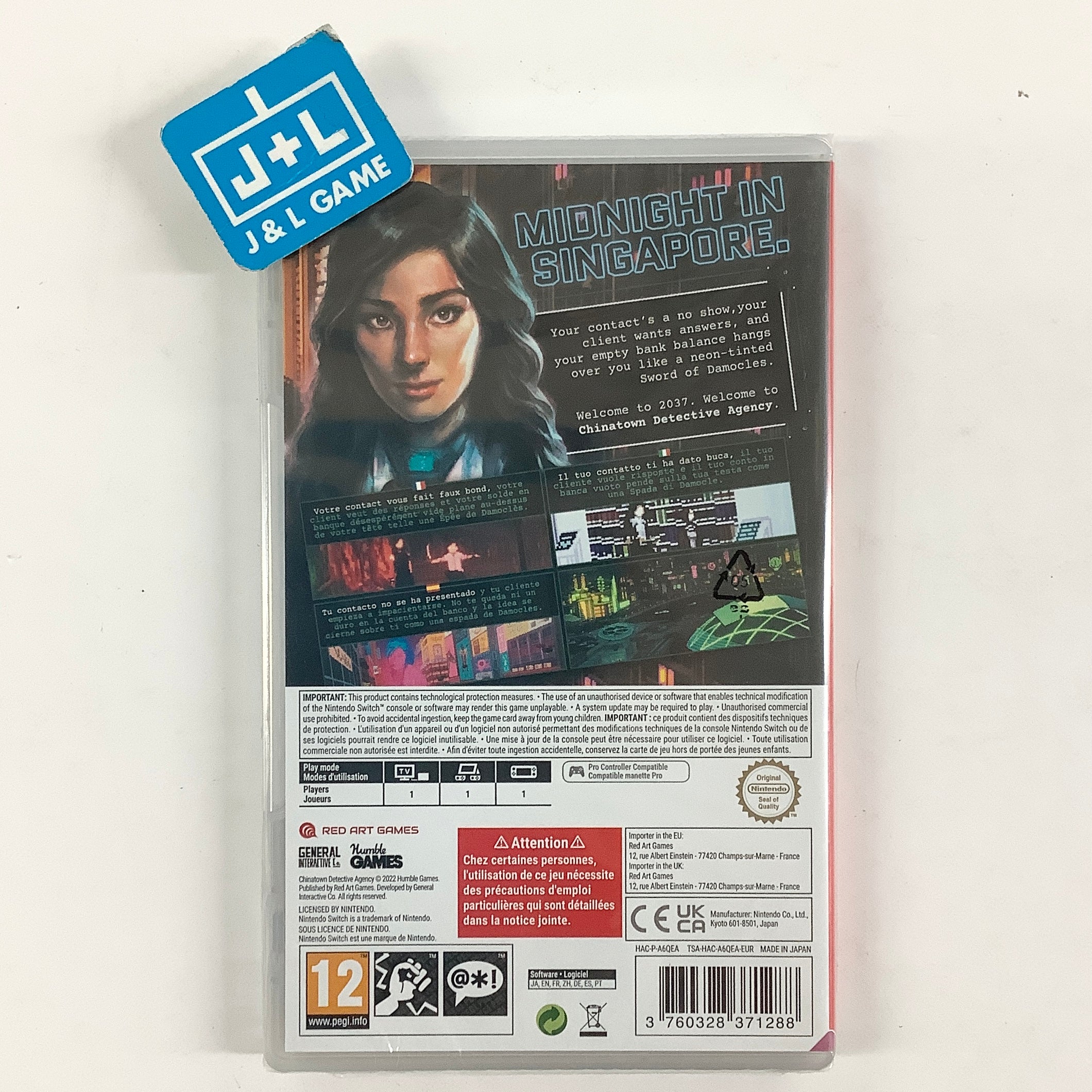 Chinatown Detective Agency - (NSW) Nintendo Switch (European Import) Video Games Red Art Games