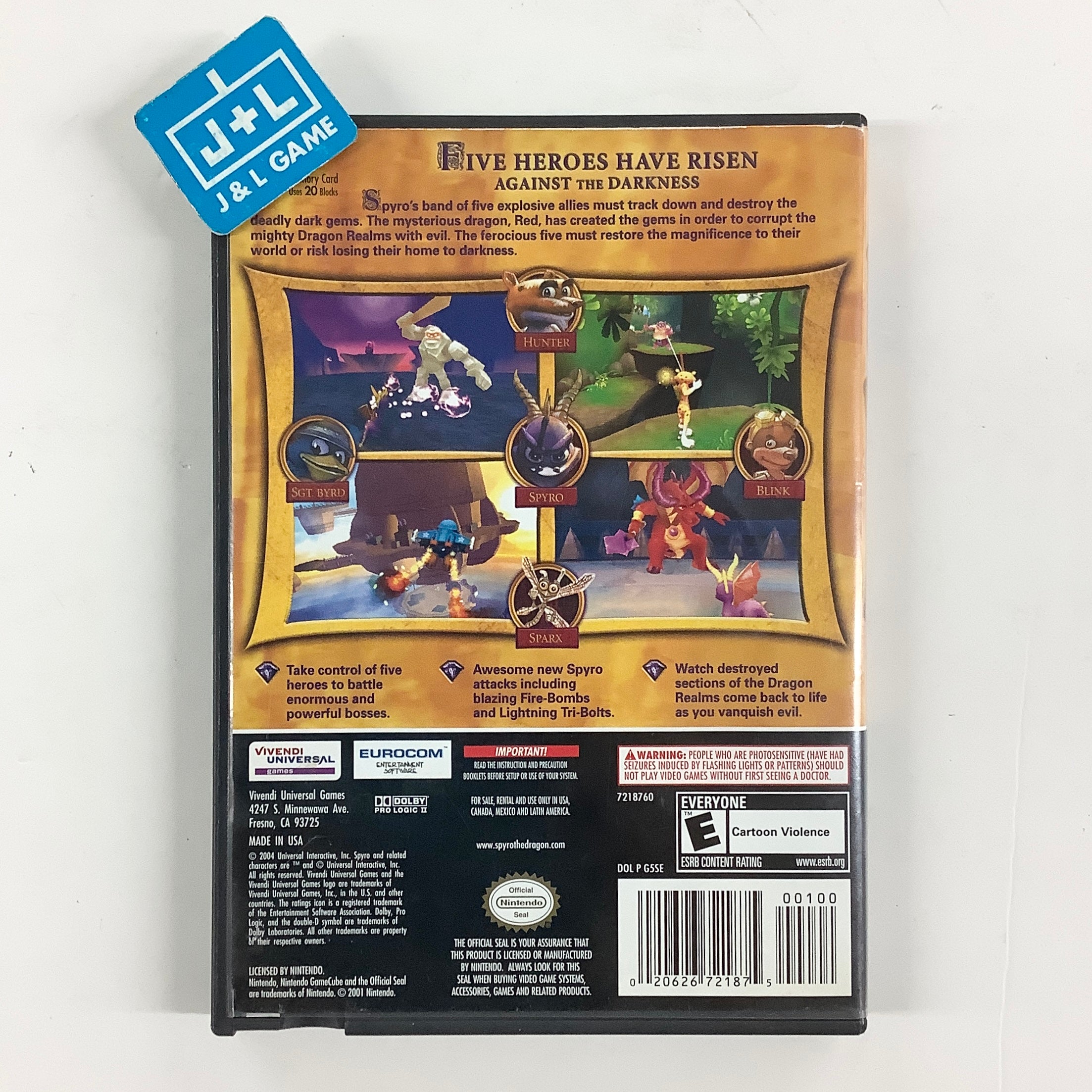 Spyro: A Hero's Tail - (GC) GameCube [Pre-Owned] Video Games Vivendi Universal