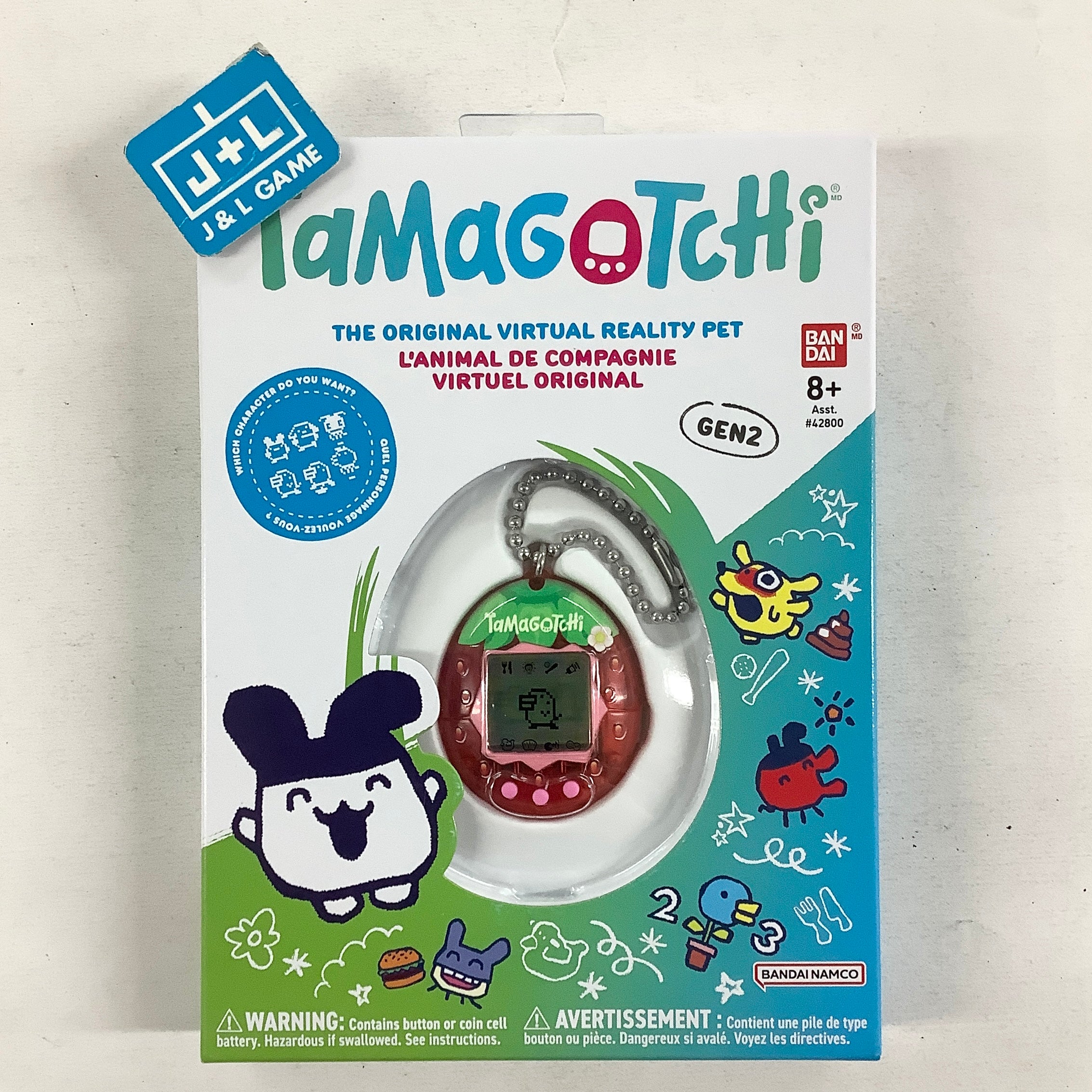 The Original Tamagotchi Gen 2 (Fresh Strawberry) - Tamagotchi Toy Tamagotchi