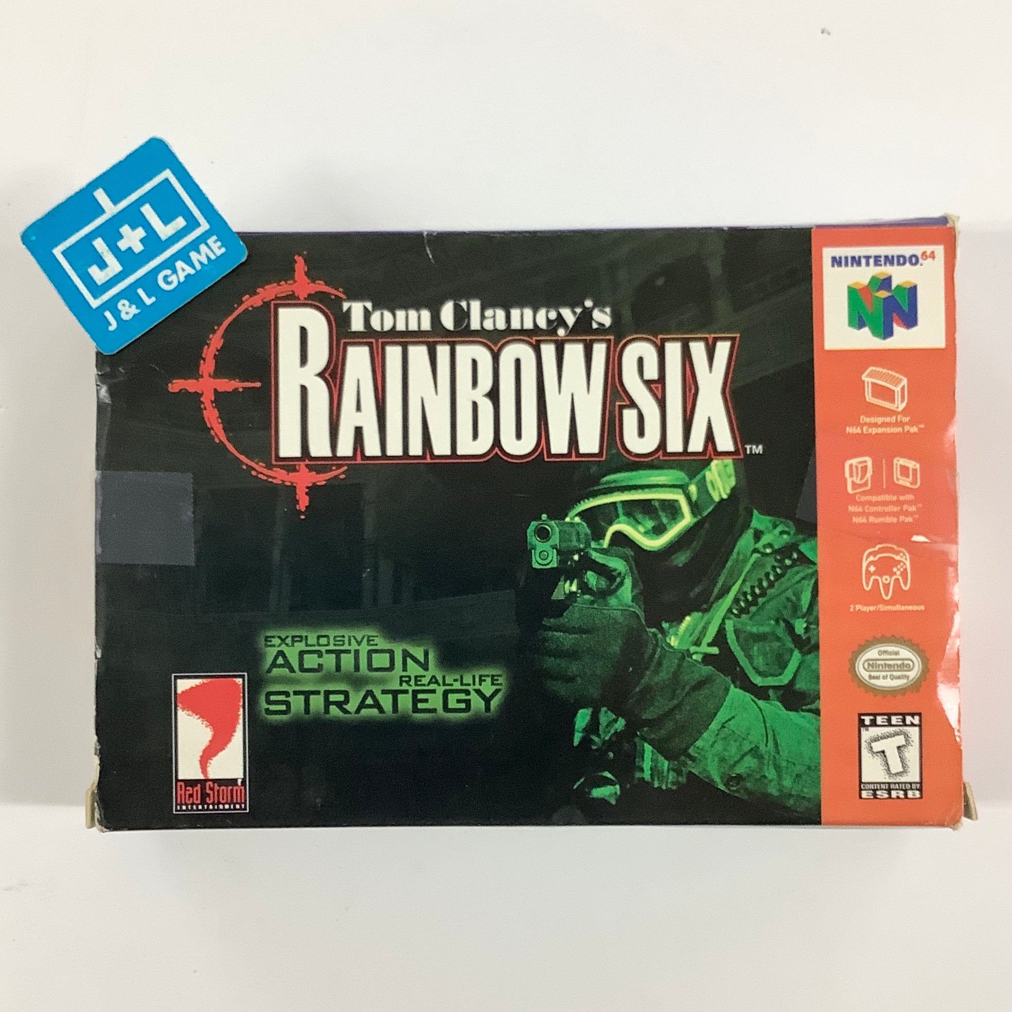 Tom Clancy's Rainbow Six (Black) - (N64) Nintendo 64 [Pre-Owned] Video Games Red Storm Entertainment
