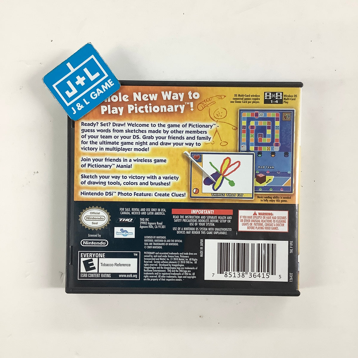 Pictionary - (NDS) Nintendo DS [Pre-Owned] Video Games THQ