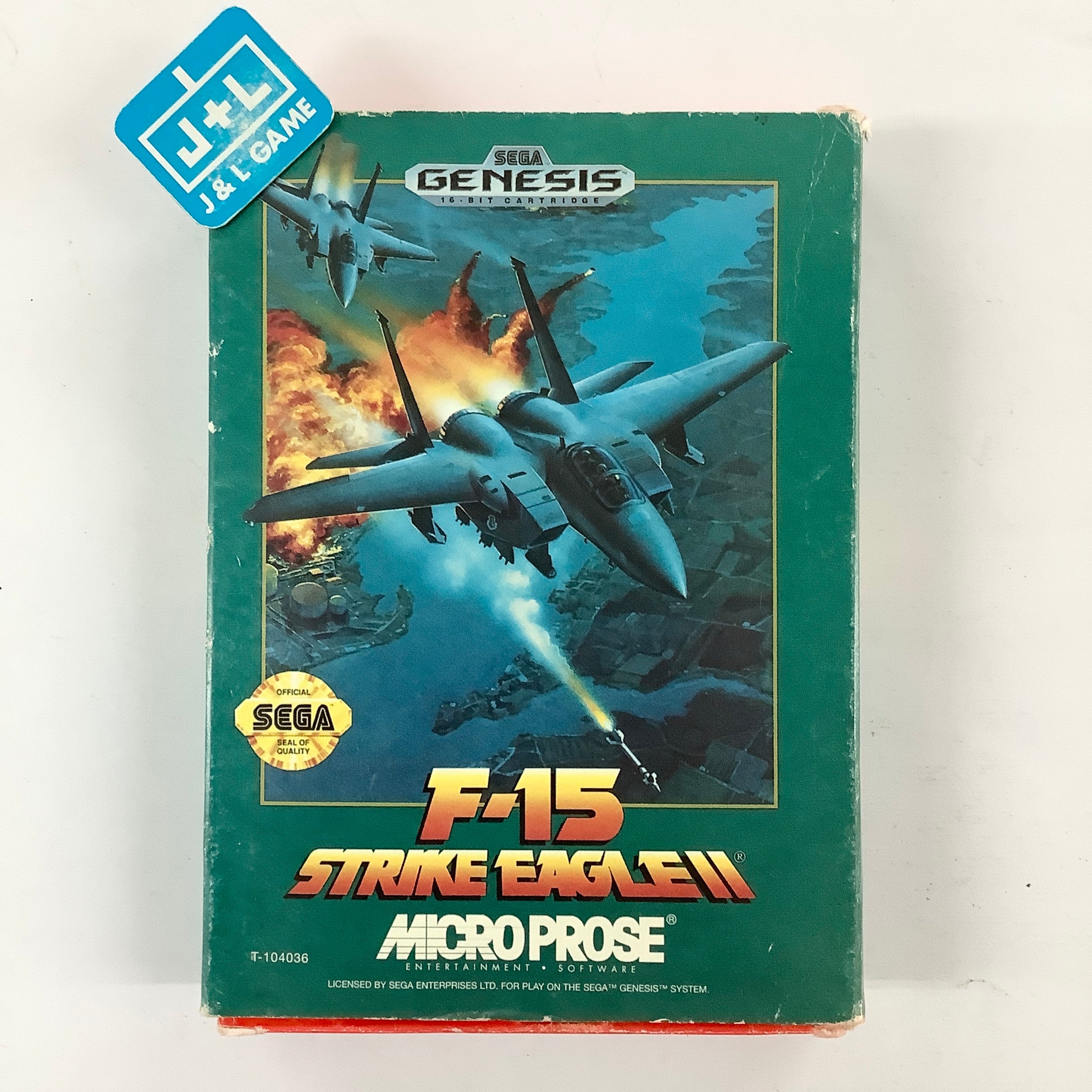F-15 Strike Eagle II - (SG) SEGA Genesis [Pre-Owned] Video Games MicroProse   
