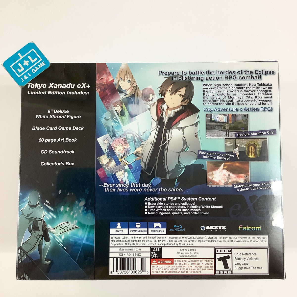Tokyo Xanadu eX+ Limited Edition - (PS4) PlayStation 4 Video Games Aksys